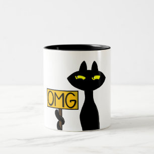 Bad Boogie -The Cat- "OMG" funny Mugs