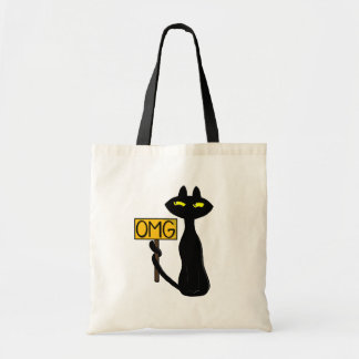 Bad Boogie -The Cat- "OMG" funny Tote Bags