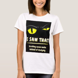 Bad Boogie The Cat Student Sarcastic College T-Shirt