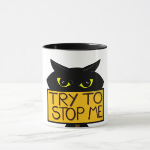 Bad Boogie -The Cat- "Try To" funny Mugs