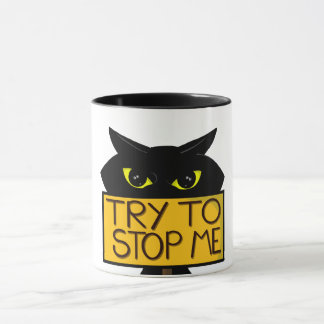 Bad Boogie -The Cat- "Try To" funny Mugs