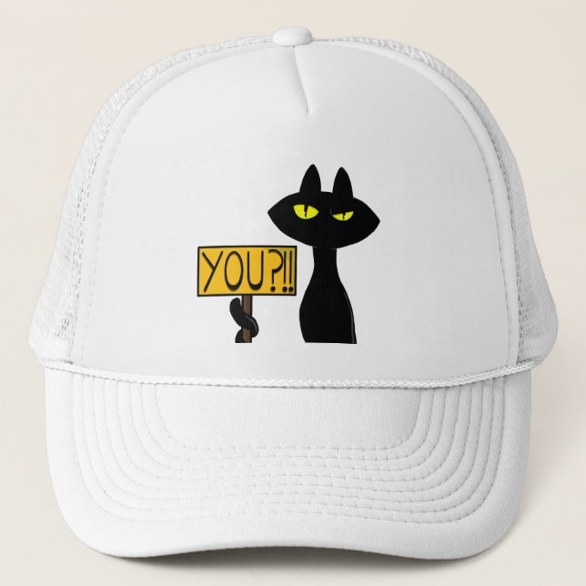 Bad Boogie -The Cat- "You?!!" funny Trucker Hats (Front)