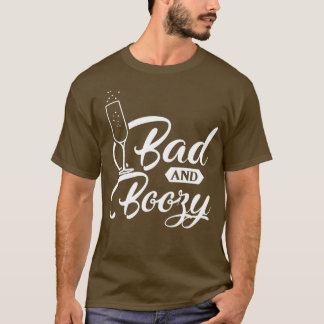 Bad Boozy Bachelorette Party Wedding Bride Gift T-Shirt