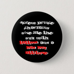 Bad Boy Attitude 2 Inch Round Button