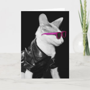 Bad Boy Cat in Shades Card