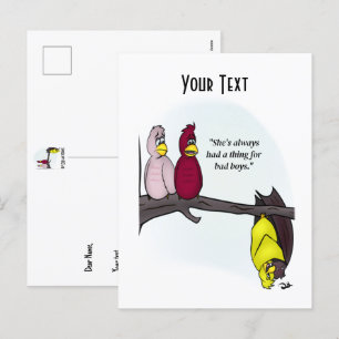 Bad Boys White Postcard