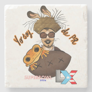 Bad Bunny Stone Coaster