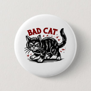 Bad Cat 2 Inch Round Button