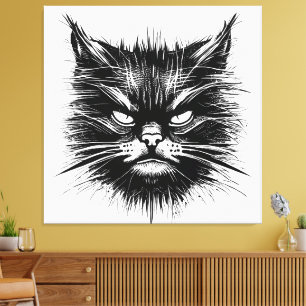 Bad Cat Canvas Print