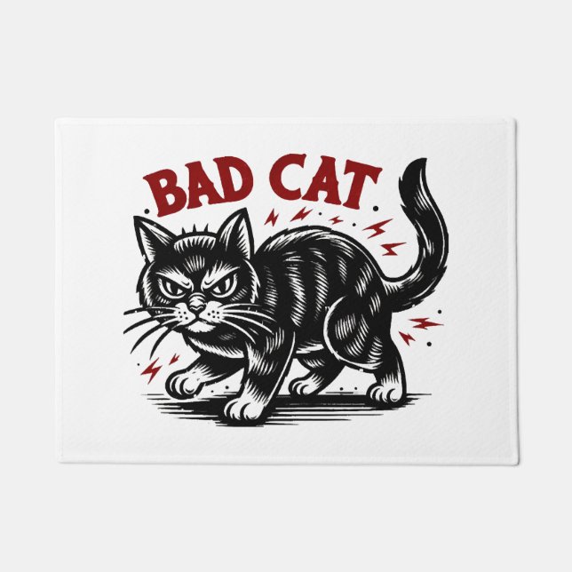 Bad Cat Doormat (Front)