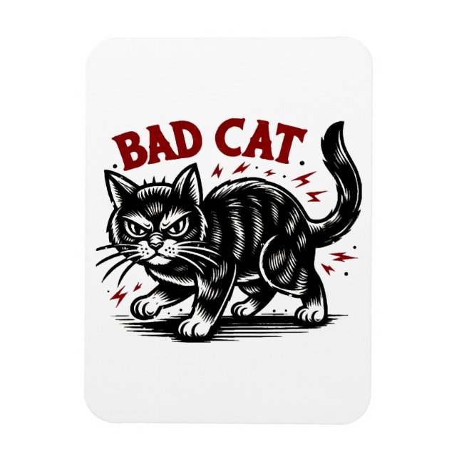 Bad Cat Magnet (Vertical)