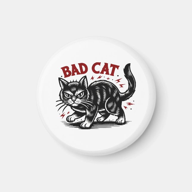 Bad Cat Magnet (Front)