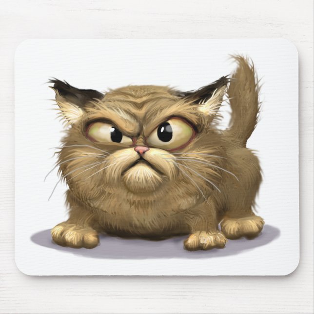 Bad Cat Mouse Pad (Front)