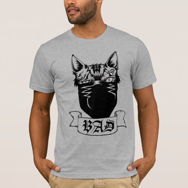 BAD cat t-shirt (Front)