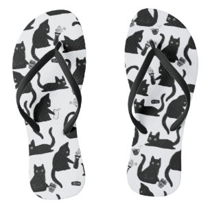 Bad Cats Knocking Stuff Over Flip Flops