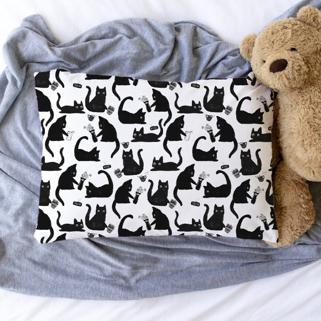 Bad Cats Knocking Stuff Over Pillowcase (Bad Cats Knocking things over pillowcase)