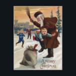 Bad Child Christmas Postcard<br><div class="desc">Bad Child Christmas Postcard. High quality,  custom restored image.</div>