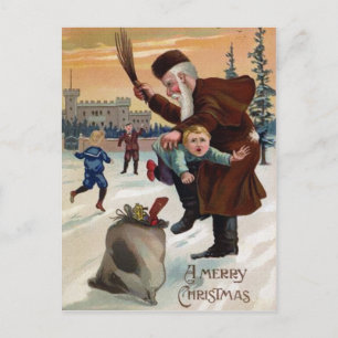 Bad Child Christmas Postcard