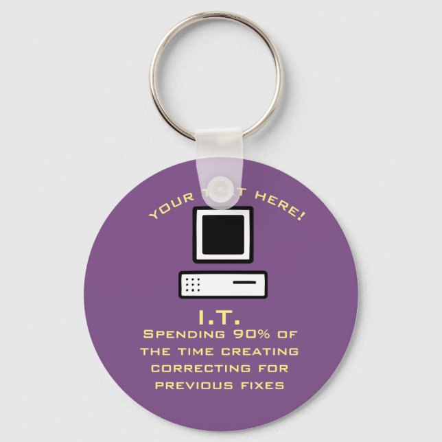 Bad Computer science Keychain (Front)