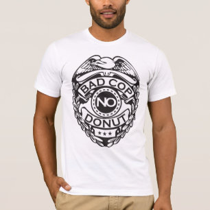 Bad Cop No Doughnut - Black T-Shirt
