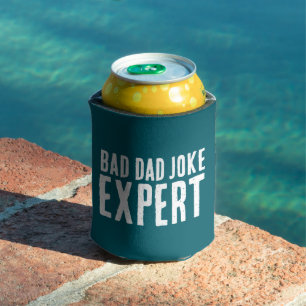 Bad Dad Joke Expert BOLD TYPOGRAPHY Can Cooler