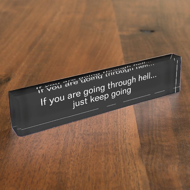 Bad Day At Office Funny Nameplate (Side)