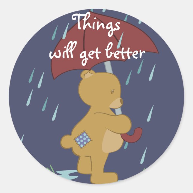 Bad Day Bear Sticker (Front)