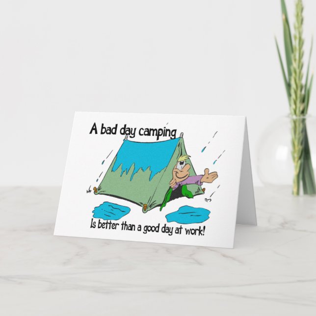 Bad Day camping Card (Front)