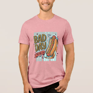 Bad Day Hot Dog Retro Vector Shirt Design_1