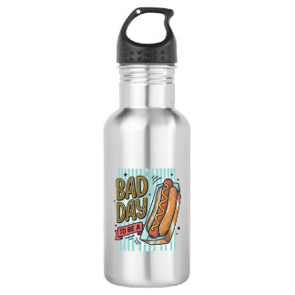 Bad Day Hot Dog Retro Vector Shirt Design_1 532 Ml Water Bottle