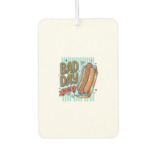 Bad Day Hot Dog Retro Vector Shirt Design_1 Air Freshener
