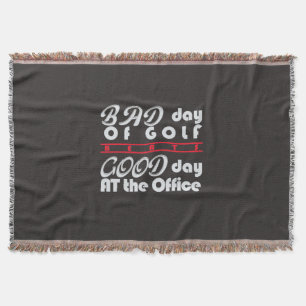 Bad Day Of Golfer Throw Blanket