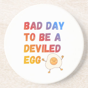 Bad Day to Be a Deviled Egg Coaster