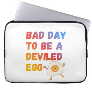 Bad Day to Be a Deviled Egg Laptop Sleeve