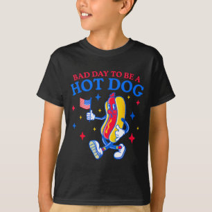 Bad day to be a hot dog funny bbq grilling 4th of T-Shirt