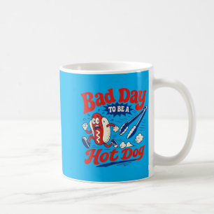 Bad Day To Be A Hot Dog Funny Toddler Kids Mens Coffee Mug