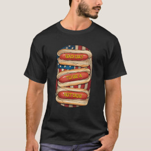 Bad Day To Be A Hot Dog July 4th Patriotic Summer  T-Shirt