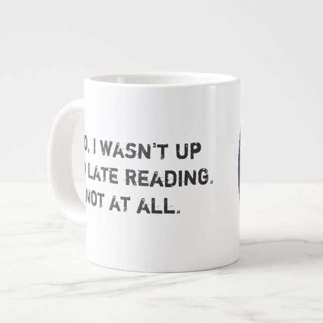 Bad Decisions Book Club Extra Large Coffee Mug (Front Left)