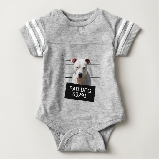 Bad dog baby bodysuit