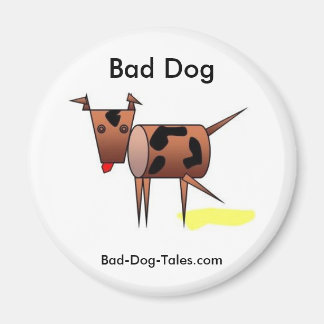 Bad Dog magnetic button Magnet