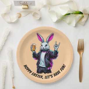 Bad Easter Bunny! Hoppy Easter, Let’s Have Fun! Paper Plate