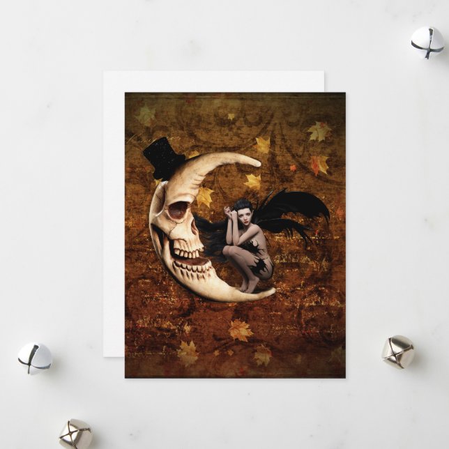 Bad Fairy Blank Greeting Card (Front/Back In Situ)