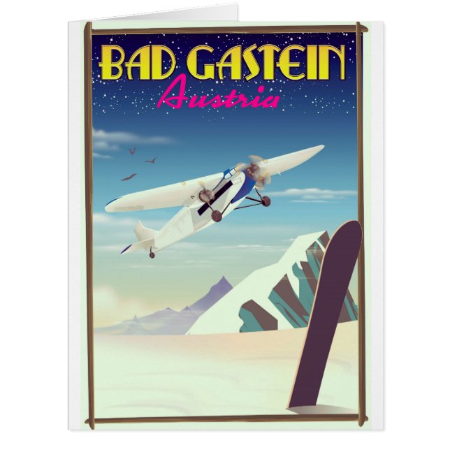 Bad Gastein Austria Snowboarding poster (Front)