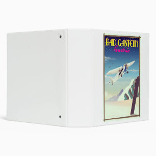 Bad Gastein Austria Snowboarding poster Binder