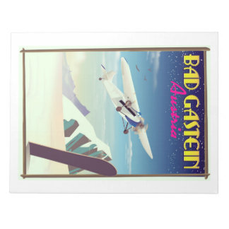 Bad Gastein Austria Snowboarding poster Notepad