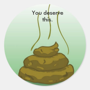 Bad grade poop sticker