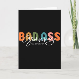 Bad Granny Original Gangster Funny Gift For Grandm Card