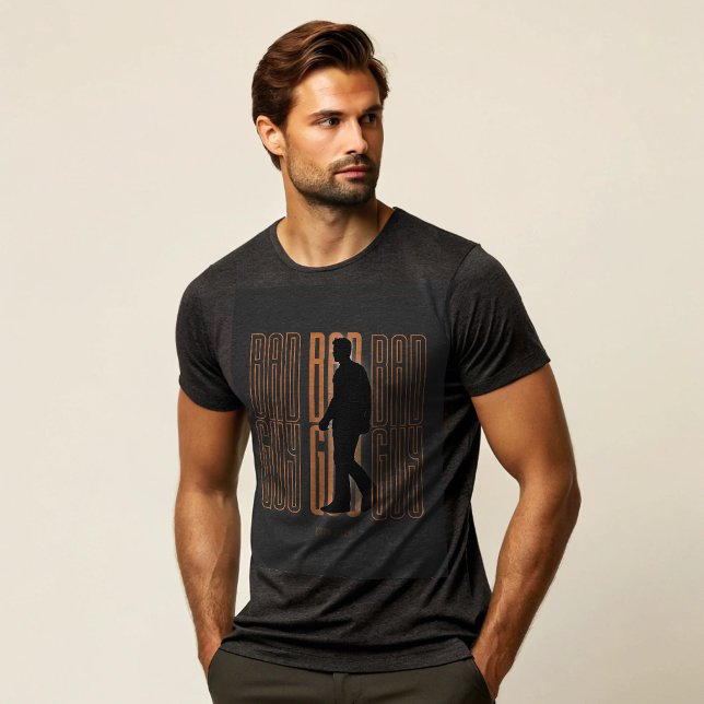 BAD GUY | Savage Alpha Minimalist Streetwear  Tri-Blend Shirt (Creator Uploaded)