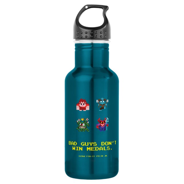 Bad Guys Don't Win Medals 532 Ml Water Bottle (Front)