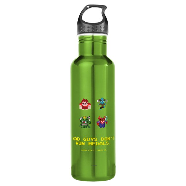 Bad Guys Don't Win Medals 710 Ml Water Bottle (Front)